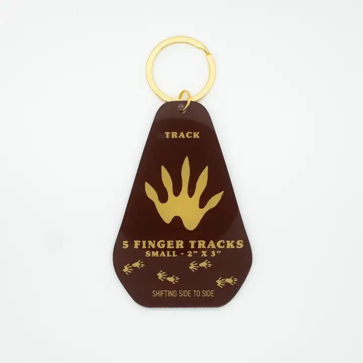 Raccoon Track Keychain