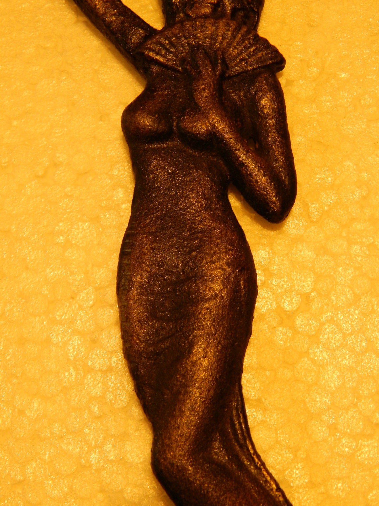 Bottle Opener -Cast Iron Girl With Fan