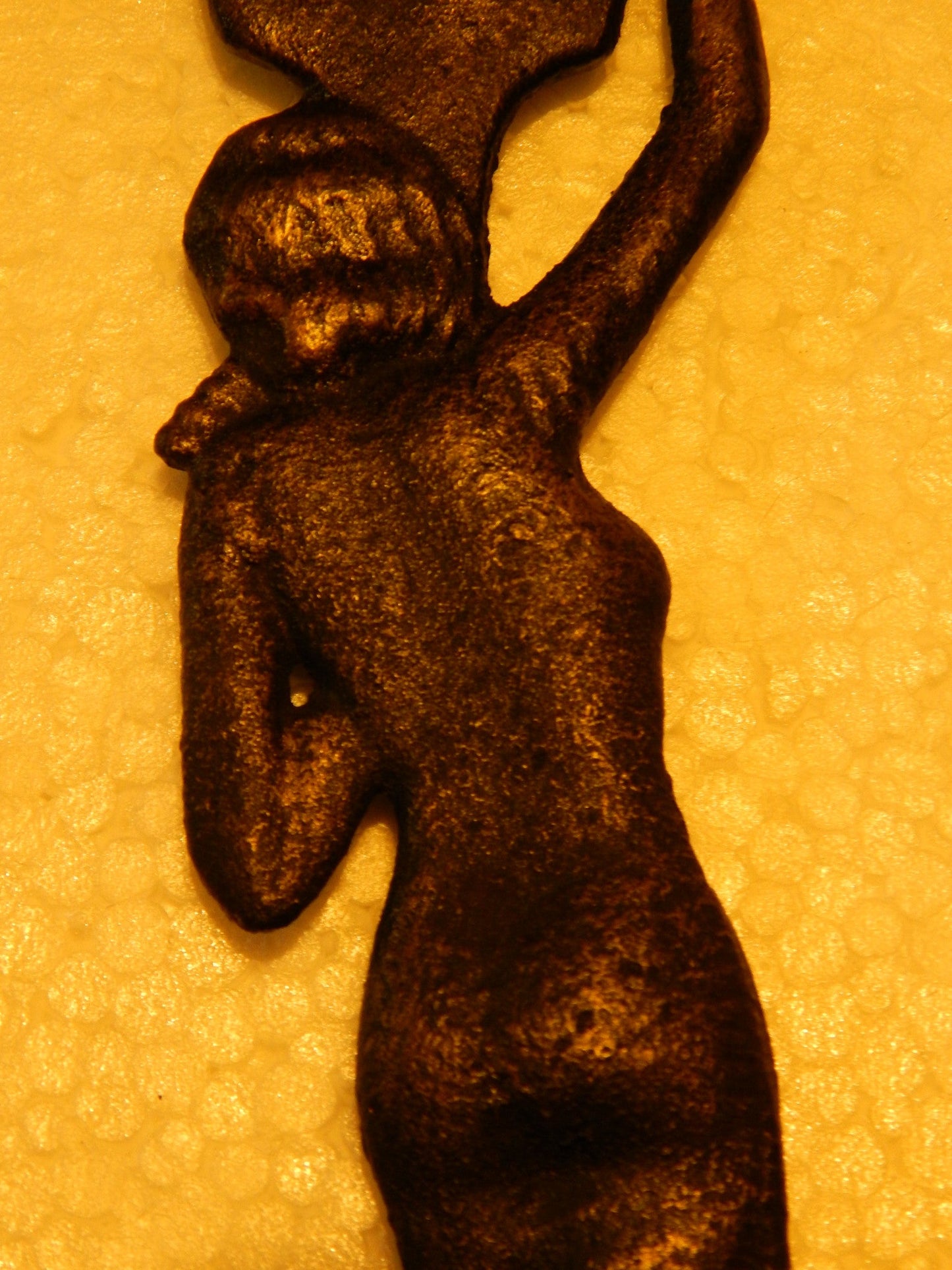 Bottle Opener -Cast Iron Girl With Fan