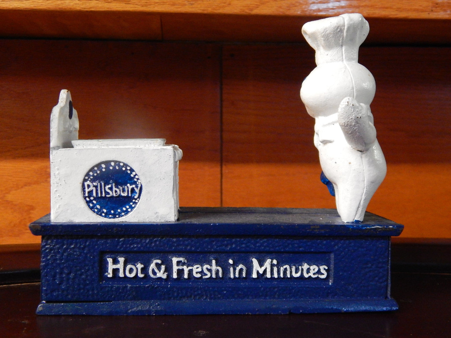 Cast Iron Mechanical Bank - Pillsbury Doughboy
