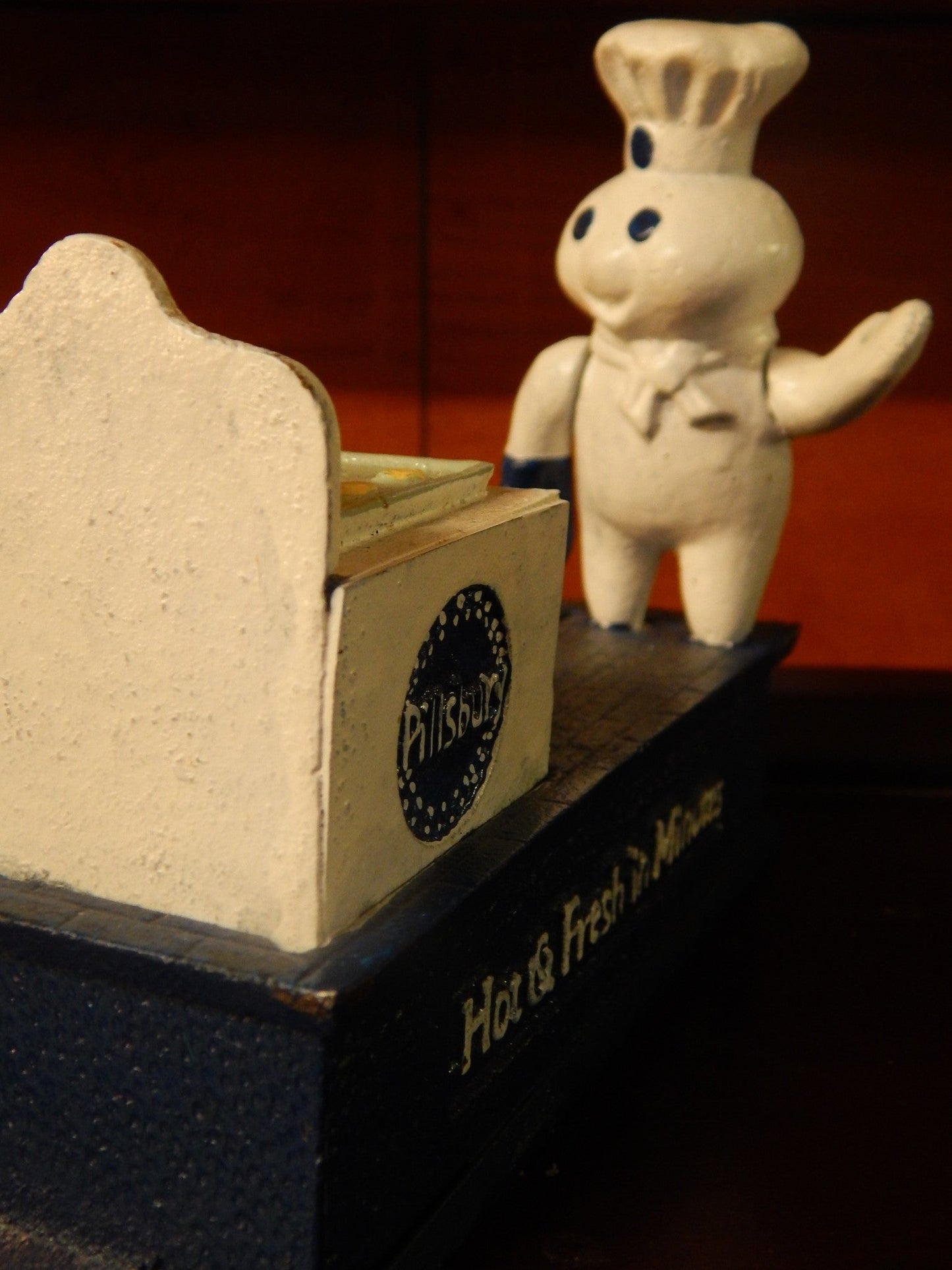 Cast Iron Mechanical Bank - Pillsbury Doughboy