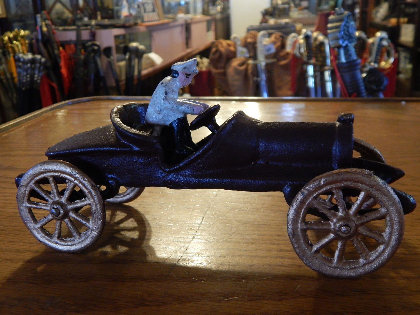 Cast Iron Figurine - Race Car Toy