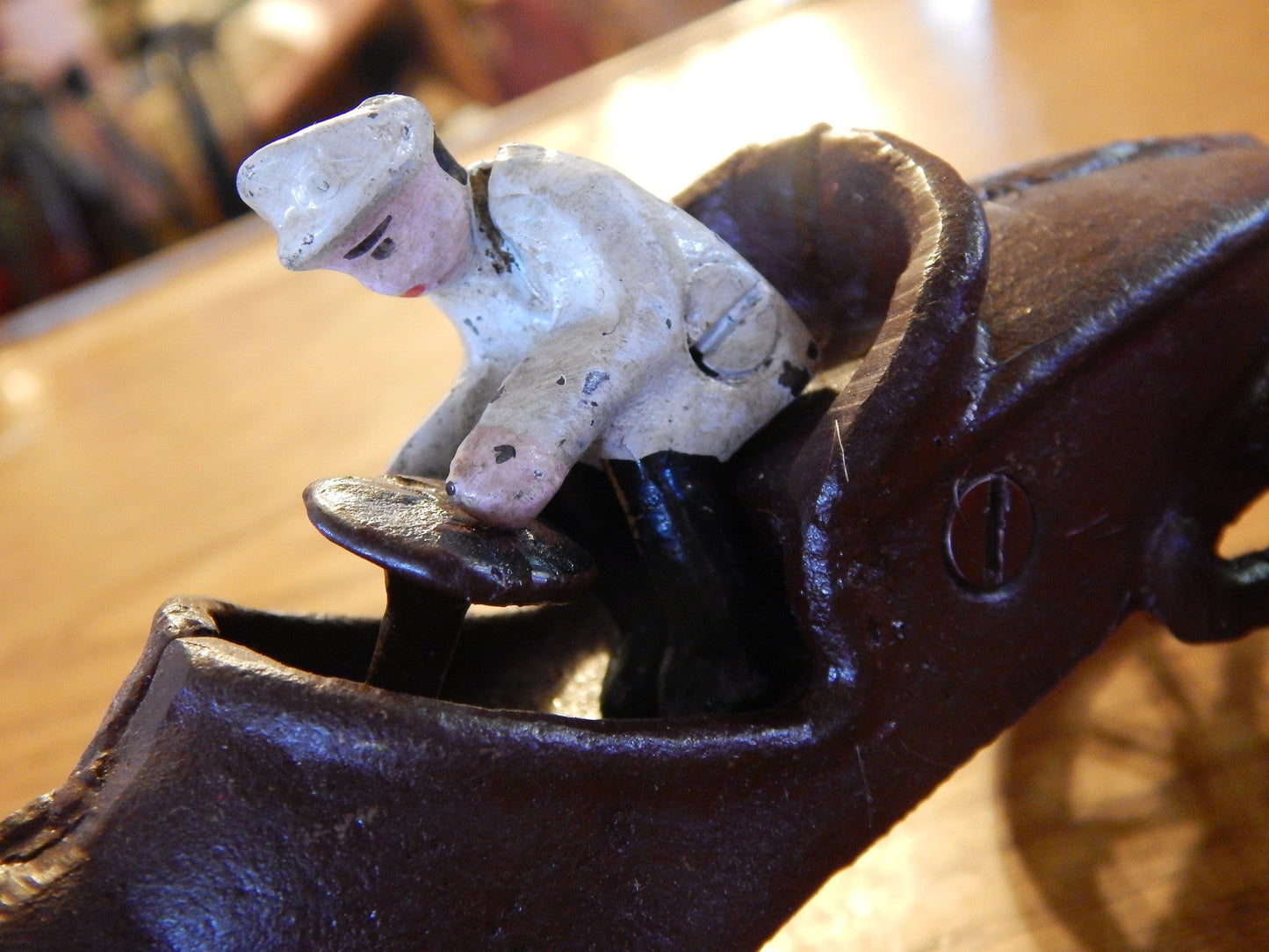Cast Iron Figurine - Race Car Toy