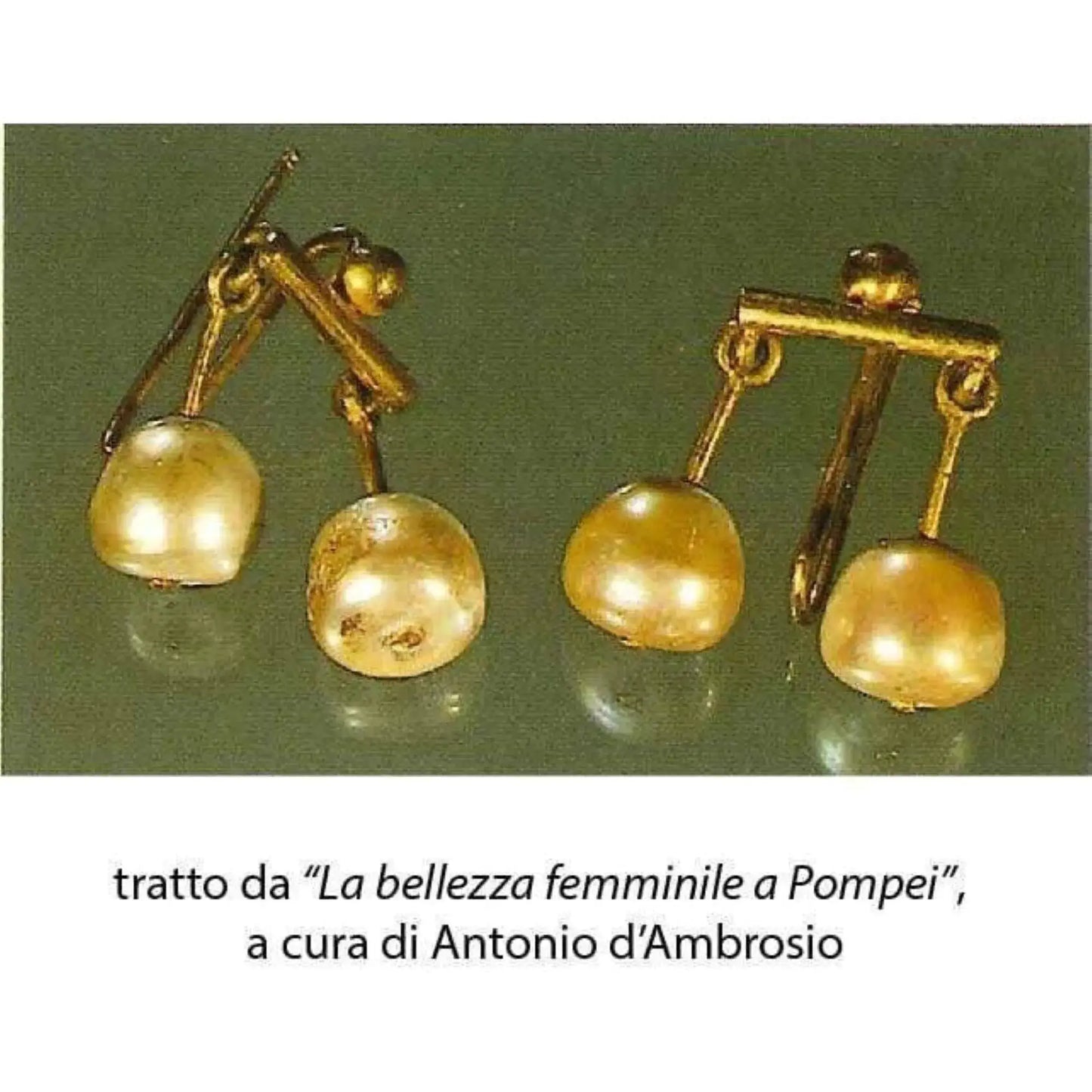 Crotalia Orecchini di Pompei a tre pendenti