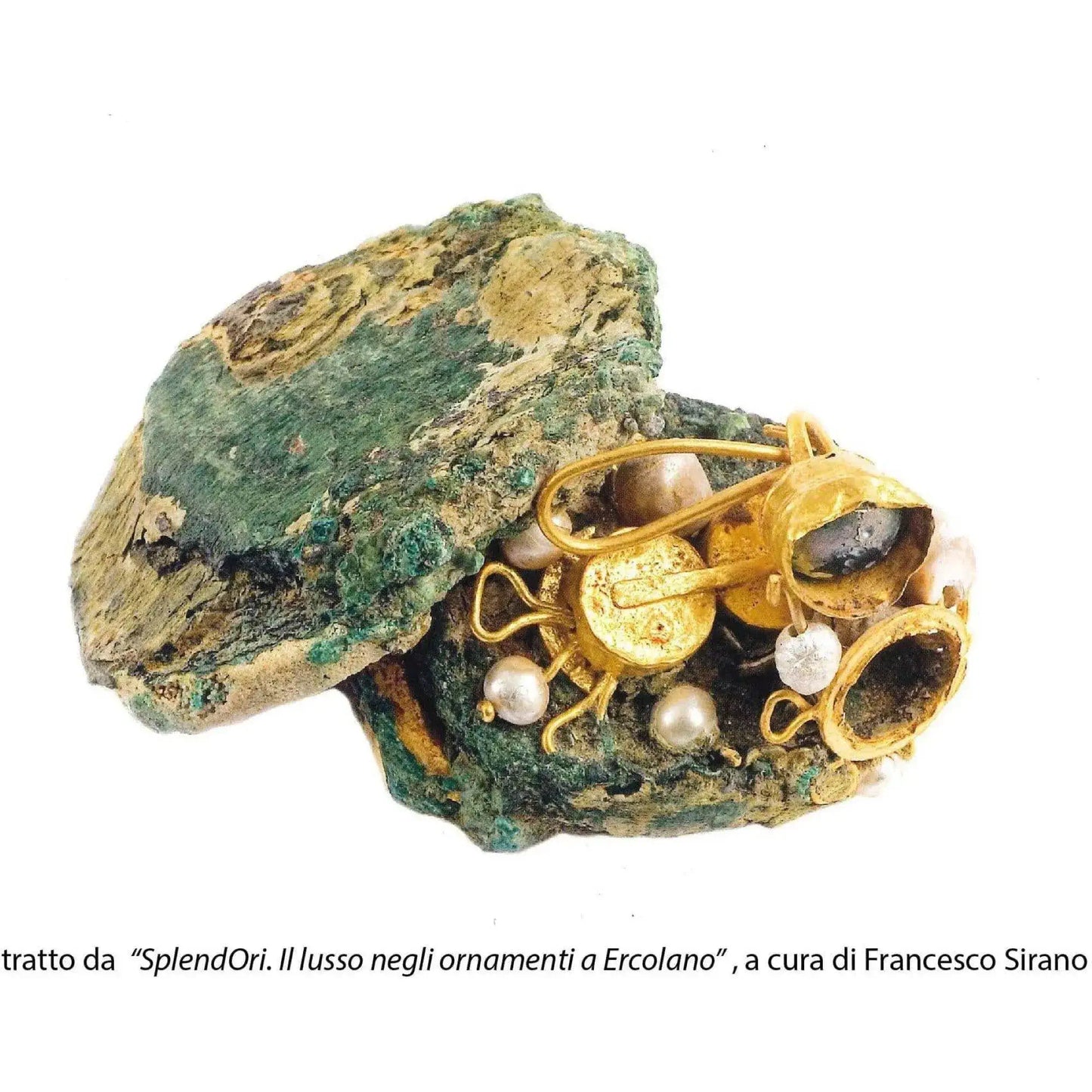 Crotalia Orecchini di Pompei a tre pendenti