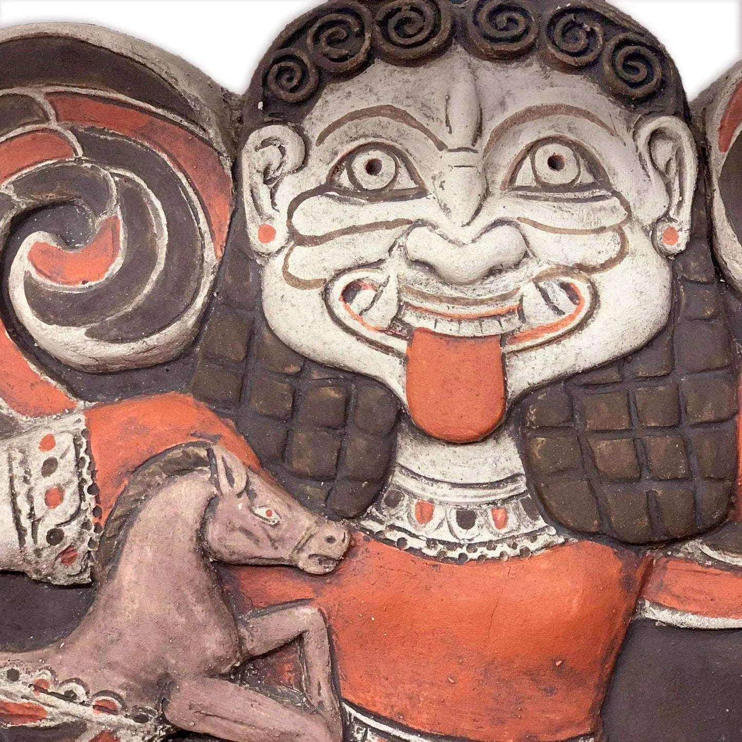 Medusa Gorgone in Corsa, Piastra in Terracotta