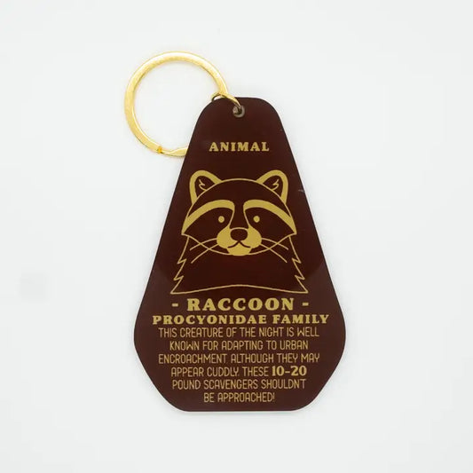 Raccoon Track Keychain