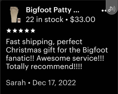 1967 PINK Bigfoot Patterson Patty track footprint cast