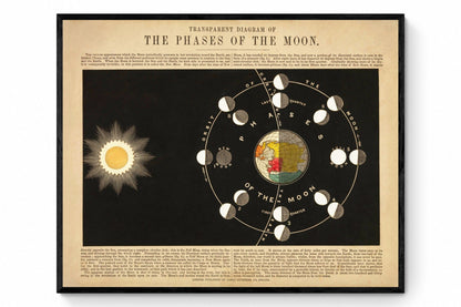 Phases of the Moon Print 1846