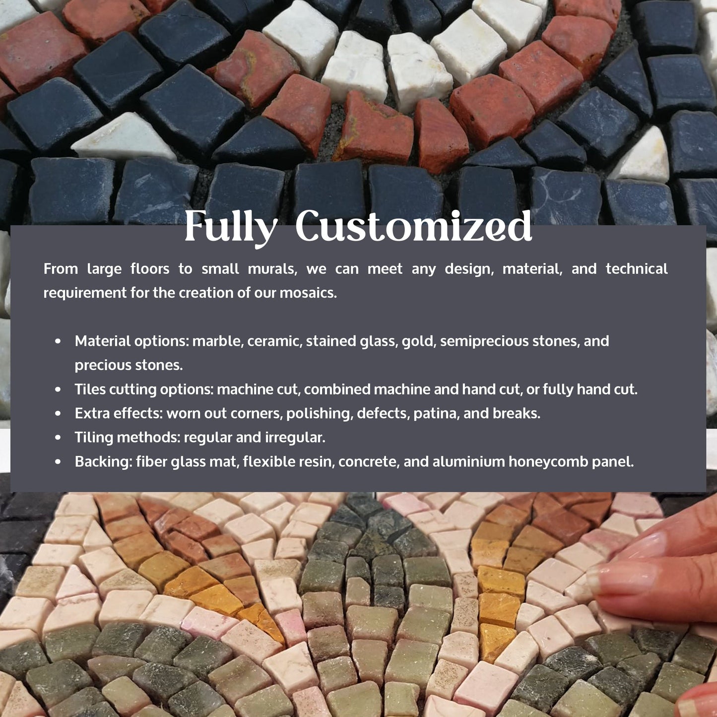 'Polychrome' Geometric Mosaic