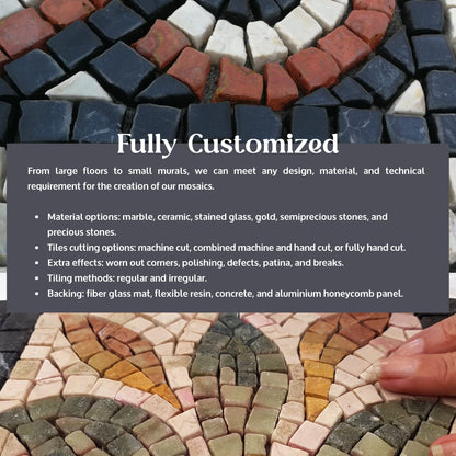 'Polychrome' Geometric Mosaic