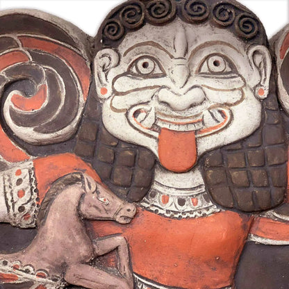Medusa Gorgone in Corsa, Piastra in Terracotta